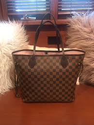 Authentic Louis Vuitton Neverfull Mm Rare Damier With Ballerina Pink Inside Pouchette In Louis Vuitton Louis Vuitton Bag Neverfull Louis Vuitton Shoulder Bag