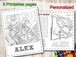 The team of people with superpowers includes mutants, robots, gods, aliens, unusual creatures and villains. Avengers Coloring Pages Avengers Party Favors Avengers Etsy