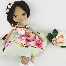 Upper Dhali Handmade Dolls Australia Bespoke Doll Keepsake Doll Custom Doll Heirloom Doll Australian Handmade Made I Poupee Chiffon Poupee Tissu Poupee