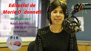Inicia su actividad en marzo del 2015. Editorial De Maria O Donnell Radio Metro Fm 95 1 02 09 2020 Youtube