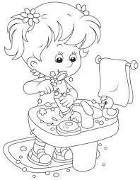 Child Brushing Teeth Coloring Pages Winter Cute Coloring Pages Tooth Cartoon