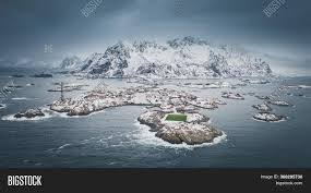 The silent winter scenery of the arctic circle city (svolvaer & henningsvær). Amazing Football Image Photo Free Trial Bigstock