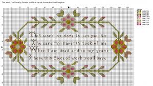 free cross stitch charts and motifs hands across the sea