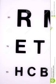 Optician Eye Test Chart Stock Image Image Of Read Concept