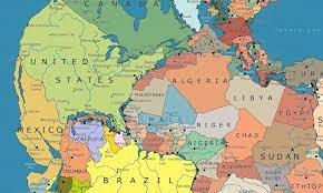 Pangea Map With Countries When You Could Walk From New York To Morocco! How Countries Would Look 300  Million Years Ago | Daily Mail Online