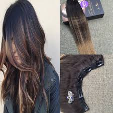 Items similar to dark brown blonde ombre hair, dark brown hair and wheat blonde fade, weft hair, clip on hair extensions, full set, custom your base, 18 on etsy. Cheap Dip Dyed Hair Extensions Find Dip Dyed Hair Extensions Deals On Line At Alibaba Com