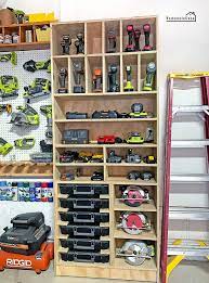 Garage Organization Charging Station Tool Storage Cabinet Diy Storage Cabinets Tool Storage Diy Garage Organization Diy