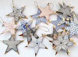 Suzanne Sullivan Ceramics Star Ornaments Ceramic Christmas Decorations Xmas Crafts Christmas Decorations