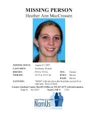 Account Suspended Alachua County Missing Persons Person