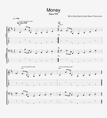Arranged for guitar and bass. Money Bass Riff Tab Guitar Music Theory By Desi Serna