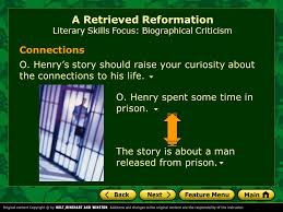 A Retrieved Reformation By O Henry Ppt Download