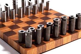 Post Modern Cylindrical Chess Sets Modern Chess Set Chess Board Chess