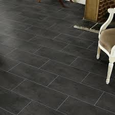 Bond vinyl pvc bodenbeläge, fliesen muster bodenbeläge, azulejos bodendekor, diy gekaufter artikel: Pvc Bodenbelag Fliese Schwarz Mit Textilrucken Bodenmaster Bodenmaster Palma Ohg