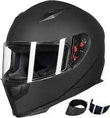 Amazon.com: ILM Full Face Motorcycle Street Bike Helmet with Removable  Winter Neck Scarf + 2 Visors DOT Model-JK313 (L, Matte Black) : Automotive
