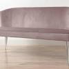 Merax stylish distressed dining table bench with wooden seat panel and metal backrest & legs. 1