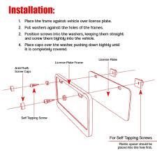The legislation, however, doesn't completely ban license plate frames. Auto Accessories Headlight Bulbs Car Gifts Zone Tech Matte Aluminum License Plate Frame 2 Pack Classic Black Premium Quality Novelty License Plate Frame With Screw Caps Accessories Exterior Accessories Products