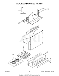 The upper rack has a captive washer with a lug that stops the top drawer from falling out. Kitchenaid Dishwasher Model Kdte704dpa0 Parts Repair Help Repair Clinic In 2021 Kitchenaid Dishwasher Repair Clinic Kitchen Aid