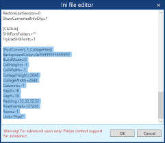 We share our data and resources with thousands of collaborators around the world. Advanced File Conversion Settings In The Ini File Editor