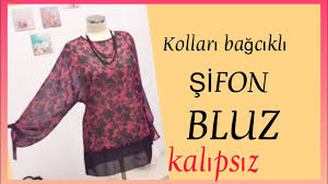 Sifon Bluz Kollari Bagcikli Sifon Bluz Kolaybluz Sifonbluz Easysewing 2020 Sifon Bluzlar Bluz Moda Dikis