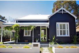 Black And White House Exterior Australia Australian Weather Board House Exterior Blue Weatherboard House Facade House