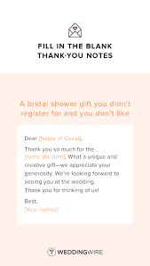 All of your attention to detail, from the delicious food on the buffet to the fun party games, still makes me smile. Fill In The Blank Thank You Notes Thank You Card Wording Bridal Shower Quotes Bridal Shower Invitations