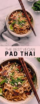 This Vegan Pad Thai Recipe Is Healthy And Easy To Make You Ll Love This Noodle Dish With Tofu Peanuts And The Most Del Pad Thai Recipe Vegan Pad Thai Recipes