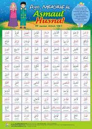 Berikut adalah daftar lengkap asmaul husna latin, asmaul husna arab dan artinya. 99 Asmaul Husna Arab Latin Arti Keutamaan Dan Khasiat Hafalan Pendidikan Buku Keagamaan