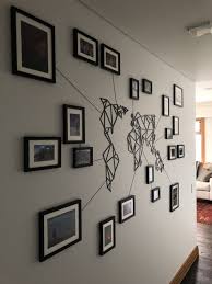 Neodolce World Map Metal Neo Dolce Cadre Photo Maison Cadre