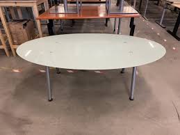 5 851 просмотр 5,8 тыс. Ikea Galant Oval Glass Table 180x100xh61 Cm St5293 My Storage