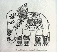 Black And White Painting Easy For Kids Image Result For Madhubani Paintings In Black And White Indian Folk Art Madhubani Art Madhubani Painting