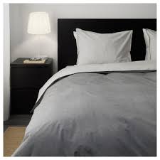 Blavinda Duvet Cover And Pillowcase S Gray Twin Ikea Gray Duvet Cover Grey Bedroom With Pop Of Color Ikea Duvet