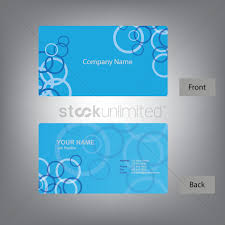 Place your business card design by opening smart layer and place your design above rounded rectangle. Front And Back Business Card Template Vector Image 1522613 Stockunlimited