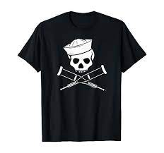 Amazon.com: Jackass Sailor Skull & Crossbones Logo T-Shirt : Clothing,  Shoes & Jewelry