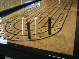 The cribbage board coffee table was born. Cribbage Board Coffee Table Therightjack