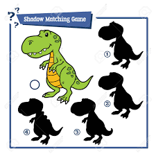 Dinosaurier und vulkan malvorlagen 55 ausmalbilder zum viewletter co. Vektor Illustration Der Schatten Matching Spiel Mit Cartoon Dinosaurier Fur Kinder Lizenzfrei Nutzbare Vektorgrafiken Clip Arts Illustrationen Image 68518181