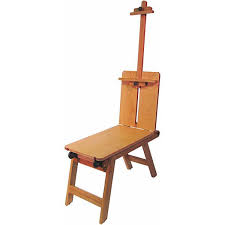 Portable Wooden Easel Painting Travel Bench Wood Artists Drawing Teacher Classroom Seat Chair Stool Artist Easel Wooden Easel Easel