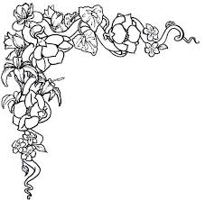 Flower Border Black And White Flower Clip Art Flower Border Clip Art Borders White Flower Clip Easy Flower Drawings