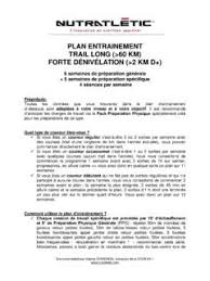 Plan d'entrainement trail long : Plan Entrainement Trail Long 60 Km Plan Entrainement Trail Long Gt 60 Km Pdf Pdf4pro