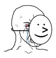 With tenor, maker of gif keyboard, add popular super happy meme face animated gifs to your conversations. Smiley Nose Face Guy Mask Hiding Pain Meme Template Memetemplatesofficial