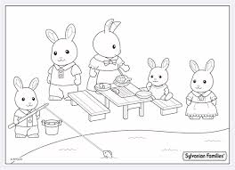 Pin By Nicole Poh On Sylvanian Families Coloring Pages Family Coloring Pages Rabbit Colors Family Coloring