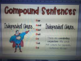 compound sentence anchor chart