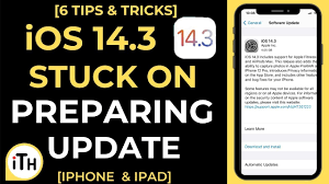 How To Fix Ios 14 3 Update Stuck On Preparing Update On Iphone Youtube