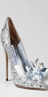 Jimmy Choo Cinderella Glass Slipper Interpretation Heels Shoes Wedding Shoes