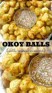 Loading Okoy Balls Servings 5 Person Fritter Balls With Spiced Vinegar Ingredients 7 Tbsp Baby Shrimps2 Cup All Pu Okoy Recipe Food Filipino Recipes