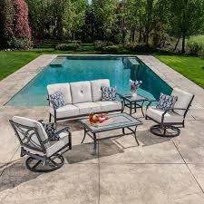 Sunvilla Hamilton 5 Piece Deep Seating Set Deep Seating Patio Set Patio