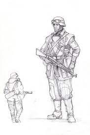 German Soldier By Tugodoomer.deviantart.com On @Deviantart | Soldier Drawing,  Book Art, Character Design