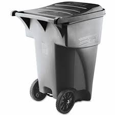 This brute 32 gallon waste container features innovative venting channels which make lifting out liners up to 50% easier. Rubbermaid 9w22 Brute 95 Gallon Rollout Trash Can Gray Rcp9w22gy