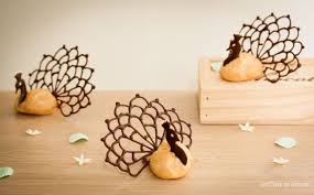 Peacock Profiteroles Profiteroles Fancy Desserts Choux Pastry