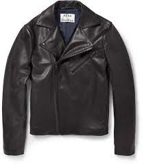 1 450 Acne Studios Gibson Slim Fit Leather Biker Jacket Leather Jacket Men Black Leather Biker Jacket Leather Biker Jacket