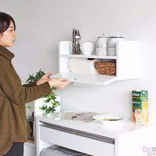楽天市場 棚 ティッシュケース ウォールラック 木製 賃貸 取り付け 壁掛け 飾り棚 壁面収納 調味料ラック 石膏ボード ウォールシェルフ ホワイト スパイスラック 北欧 白 壁 おしゃれ キッチン 壁かけ 約幅60cm 約奥行20c furniture home decor floating nightstand